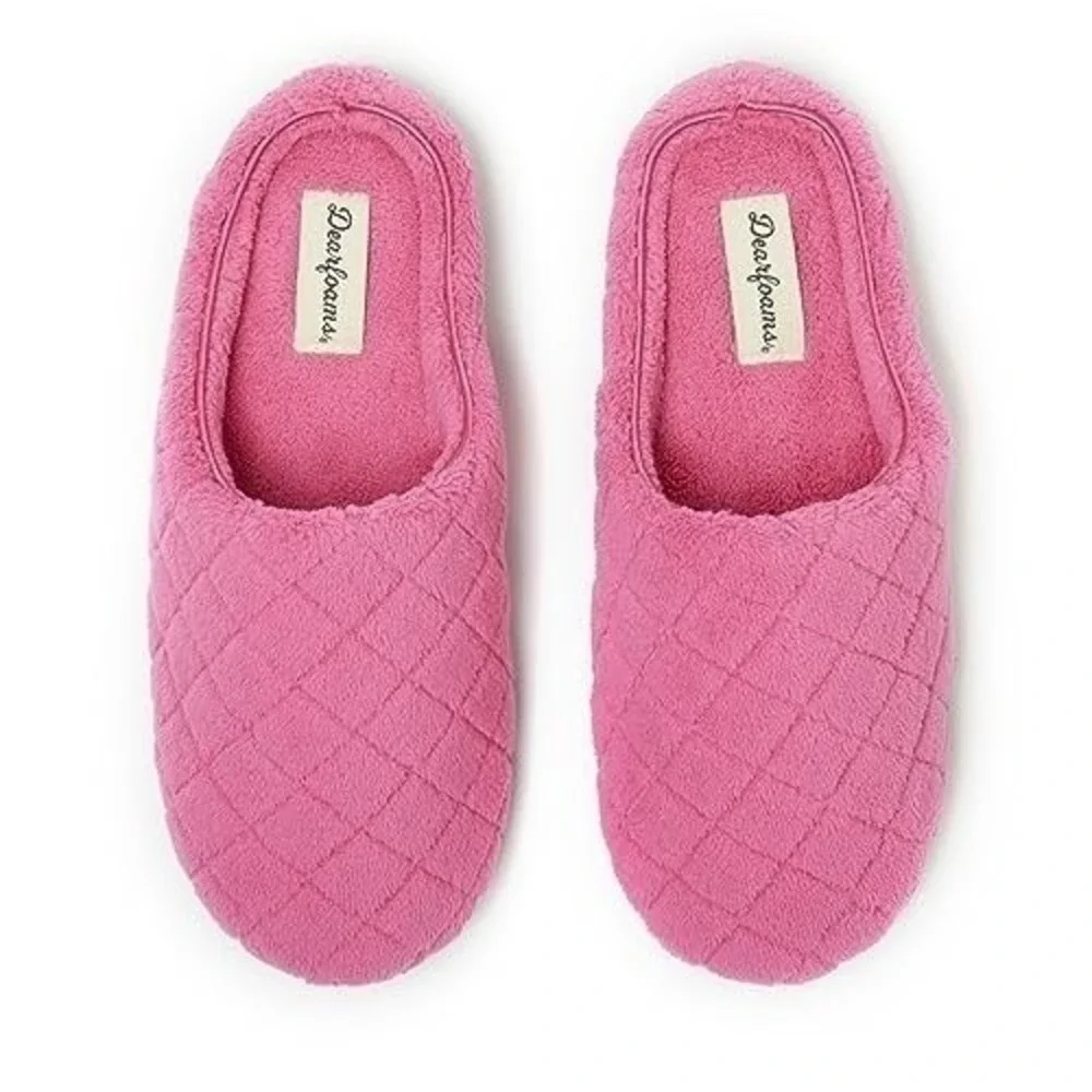 Dearfoams Women Leslie Clog Slippers Pink Size 11/12 New With Tags - Picture 5 of 8
